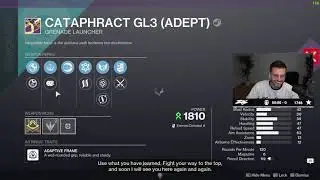 ZK Gets The 5/5 GODROLL Trials Grenade Launcher
