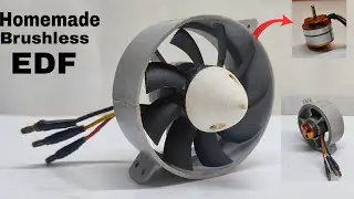 How To Make a EDF 17mm 9 blades 3s Ducted fan from PVC