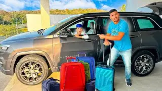 LUCAS ROCHA VIAJANDO SOZINHO COM SEU PAI