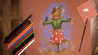 Pencil color scarecrow - Virtual McArt