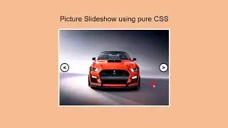 Picture Slideshow without Javascript or JQuery