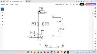 LAB12  Festo FluidSIM PLC Ladder Double Acting Cylinder 1 Solenoid