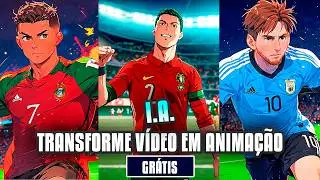 Inteligência Artificial GRATUITA para TRANSFORMAR VÍDEO EM ANIMAÇÃO - Cartoon, Anime, Estilos