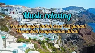 Pemandangan indah desa oia yunani nyaman dihati