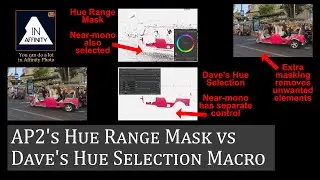 Affinity Photo Version 2's Hue Range Mask vs. Dave's Hue Selection