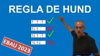 Electrones desapareados. Regla de Hund. EBAU 2023