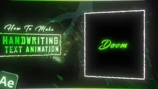 Handwriting Text Tutorial In After Effects