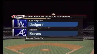 ESPN MLB 2K4 | Los Angeles Dodgers vs Atlanta Braves | NLCS Game 2