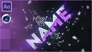 FREE White & Purple Particles Intro Template | Cinema 4D & After Effects