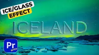 How to make ICE or GLASS TEXT EFFECT in Premiere Pro