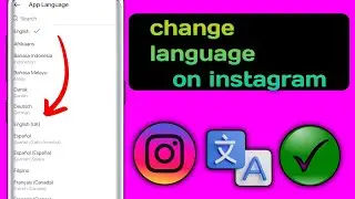 how to change language on instagram || New Update Video (2025)