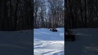 Run into a tree & hit a jump as planned