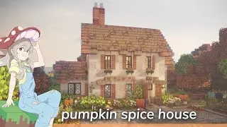 Pumpkin Spice Latte Season-- but make it a minecraft house 🎃☕|  Cottage fun with CIT Resource Packs