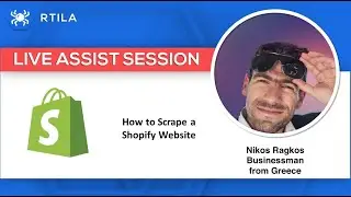 RTILA - Live Assist - Helping Nikos on how to Scrape a Shopify Website