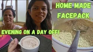 Evening on a day off | Homemade face pack | #goanvlogger #konkanivlogs #diyfacepack