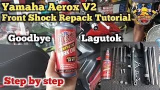 Yamaha Aerox V2 Front Shock Repack Tutorial step by step.