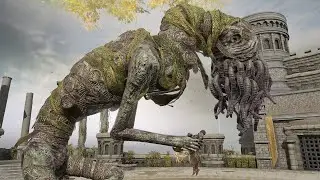 Strongest Giant Wormface Vs NPCs - Elden Ring