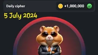Hamster Kombat daily cipher Today || 5 July 2024, 1 million cipher code ||