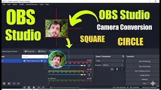 Circular Webcam in OBS studio. || OBS studio Webcam Shapes. || OBS Studio Tutorial.