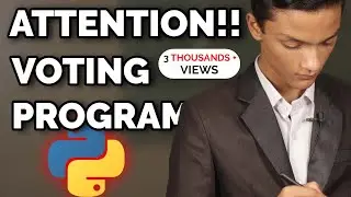 Make a Voting Program in Python (Problem) | Learn Python Programming