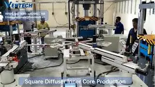 Automatic Square Diffuser Production Machine