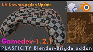 Plasticity Blender-Bridge Addon | UV Unwrapping with Gamedev-1.2.1 | Update
