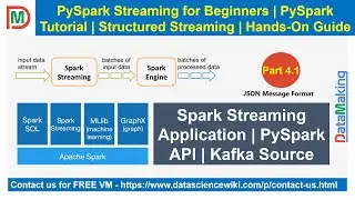 Spark Structured Streaming Application with Kafka Source |JSON|PySpark API|DataMaking|DM| DataMaking