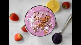 Purple Sweet Potato Strawberry Smoothie