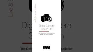 Digital Camera Switch On 📷 / Camera Sound Effect / Digital Camera Lens Sound 