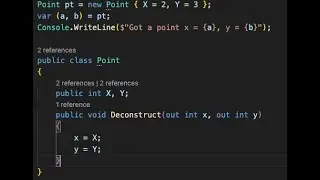 c# deconstruct an object