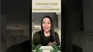 #shorts  Creating Your Signature Program Framework