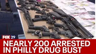 Nearly 200 people arrested in million-dollar Philadelphia drug bust