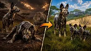 Could we SURVIVE to RAISE a Wild Dog FAMILY? | Animalia Survival Gameplay