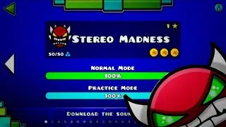 Stereo madness 1% [WR].                                     Стерео Маднесс 1% [Мировой Рекорд] #gd .