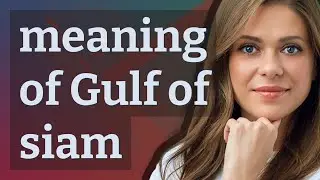 Gulf of siam | meaning of Gulf of siam