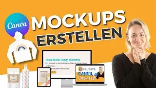 MOCKUP für dein Freebie, deine Webseite, physisches Produkt, Verpackungsmockup in Canva erstellen 🔥