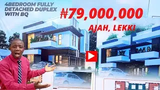 Breathtaking 4 Bedroom Detached House With BQ @ Ajah, Lagos 