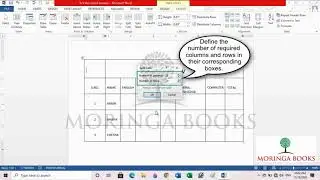 How to Split Cells in MS Word 2013 in Windows 10