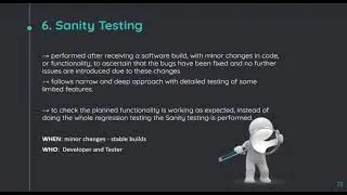 6 Sanity Testing