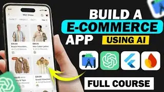 Build E-commerce App with AI & Flutter (No Coding) | Admin Panel & Firebase | You B Tech