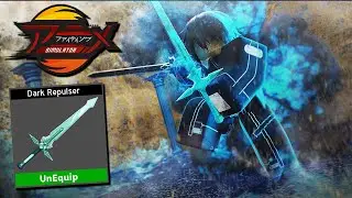 KIRITO'S *SECRET* DARK REPULSOR SWORD CURSED! CHALLENGING MOST EVIL PLAYER! ANIME FIGHTING SIMULATOR