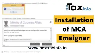 How To Install MCA EmSigner | Download & Install EmSigner | Live Process