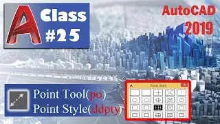 autocad2019 [25] how use point and change point style.