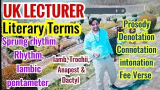 Literary terms : Sprung rhythm, Connotation,Prosody Uttrakhand lecturer English ✅💫⭐🔥