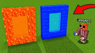 Encontré Portales de AGUA y LAVA en Minecraft!