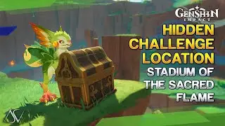 Yumkasaurus Hidden Challenge Location - Stadium of the Sacred Flame | Genshin Impact