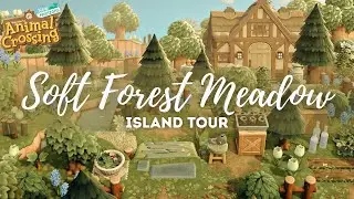 Soft Forest Meadow Island Tour | Animal Crossing New Horizons