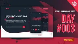 DailyUI 003 | Landing Page design SpeedArt | Adobe Photoshop
