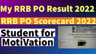 my rrb po result 😭😭 But I am happy|| ibps rrb po scorecard 🎉 || students for motivation