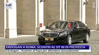 ERDOGAN A ROMA, SCONTRI AL SIT-IN DI PROTESTA